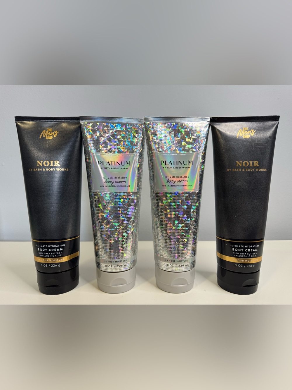 Bath & Body Works Men Noir & Platinum Body Cream Duo